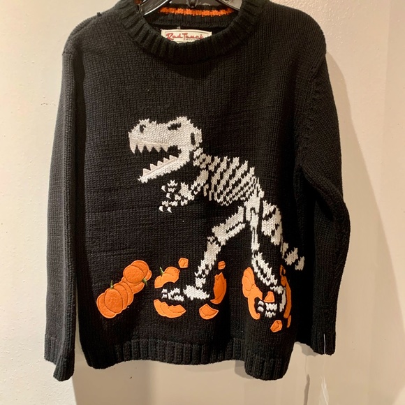 🎃sz5 DINO STOMP Cotton NWT SWEATER - Picture 1 of 7